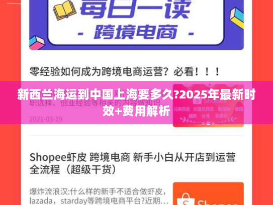 新西兰海运到中国上海要多久?2025年最新时效+费用解析