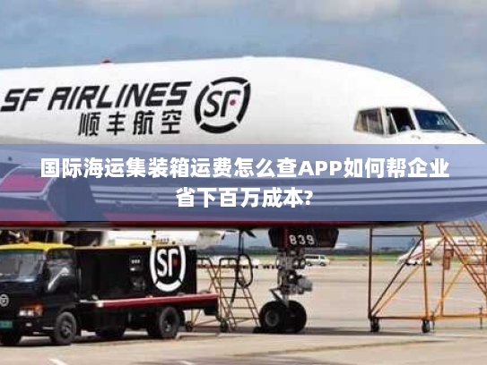 国际海运集装箱运费怎么查APP如何帮企业省下百万成本?