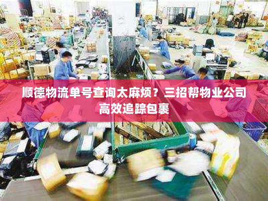 顺德物流单号查询太麻烦？三招帮物业公司高效追踪包裹