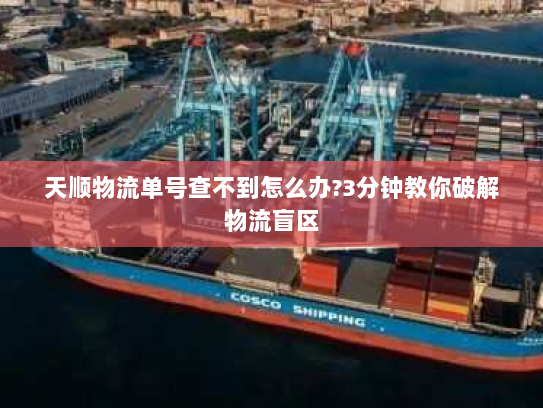 天顺物流单号查不到怎么办?3分钟教你破解物流盲区 天顺物流单号查不到怎么办?3分钟教你破解物流盲区