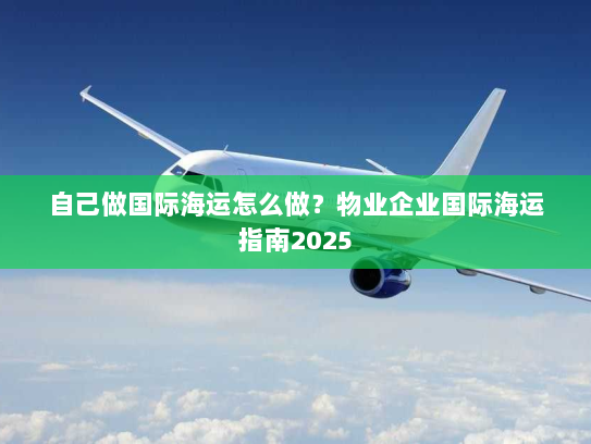 自己做国际海运怎么做？物业企业国际海运指南2025