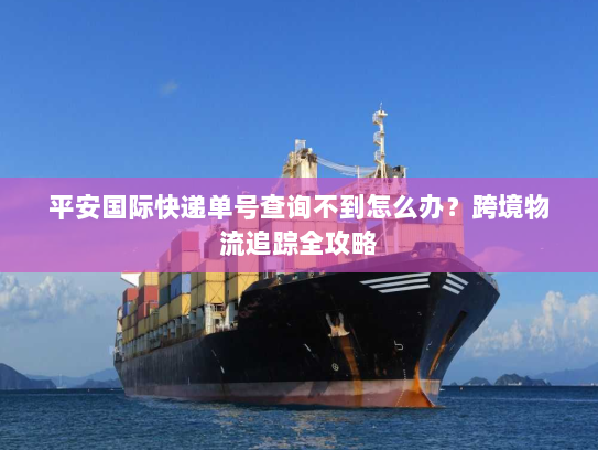 平安国际快递单号查询不到怎么办？跨境物流追踪全攻略