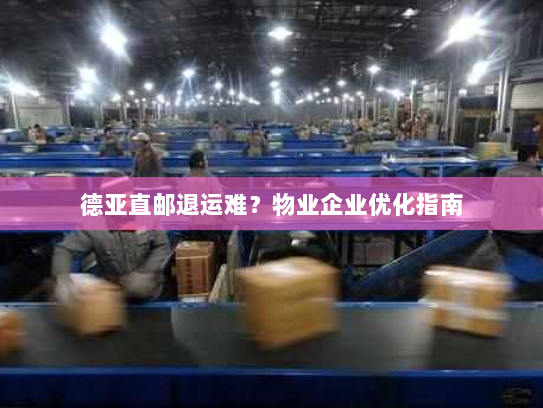 德亚直邮退运难？物业企业优化指南