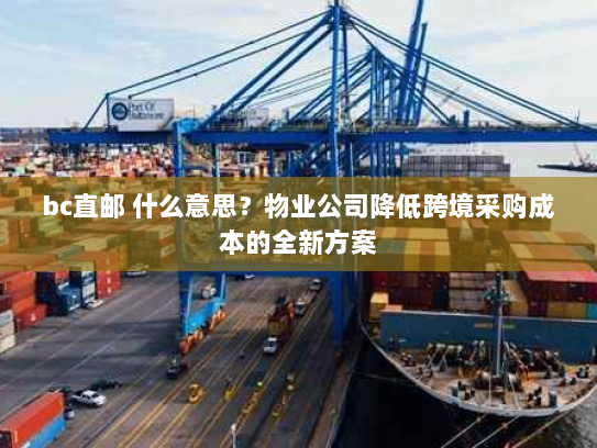 bc直邮 什么意思?物业公司降低跨境采购成本的全新方案 bc直邮 什么意思?物业公司降低跨境采购成本的全新方案