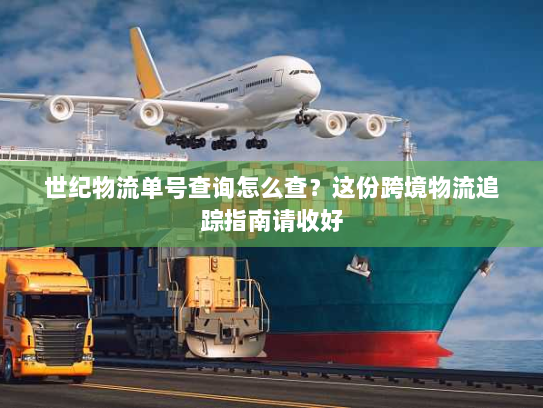 世纪物流单号查询怎么查？这份跨境物流追踪指南请收好