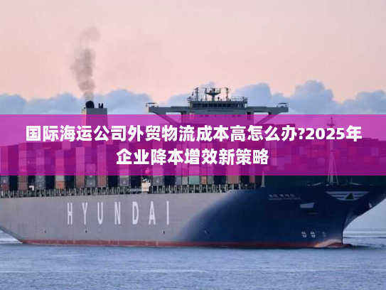 国际海运公司外贸物流成本高怎么办?2025年企业降本增效新策略 国际海运公司外贸物流成本高怎么办?2025年企业降本增效新策略