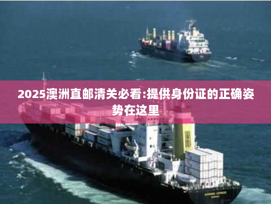 2025澳洲直邮清关必看:提供身份证的正确姿势在这里