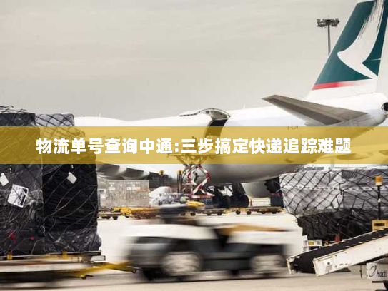 物流单号查询中通:三步搞定快递追踪难题