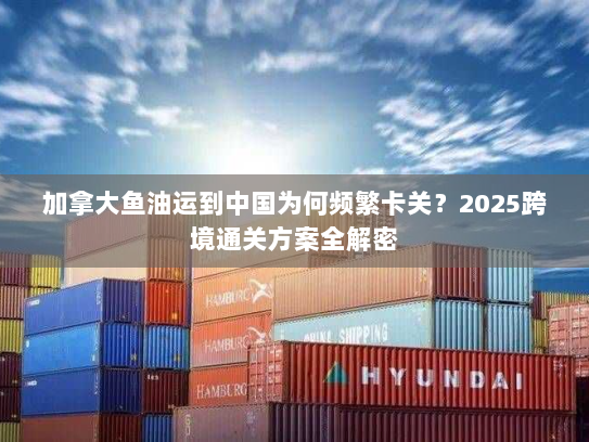 加拿大鱼油运到中国为何频繁卡关?2025跨境通关方案全解密 加拿大鱼油运到中国为何频繁卡关?2025跨境通关方案全解密