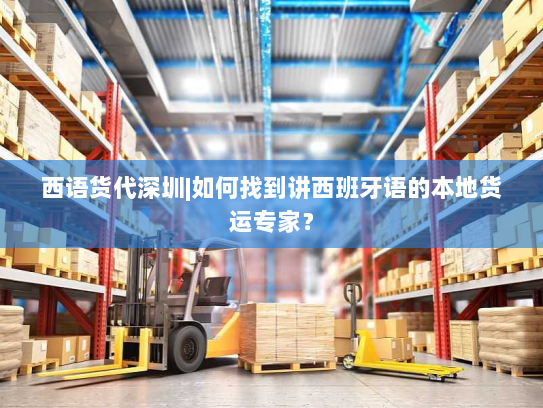 西语货代深圳|如何找到讲西班牙语的本地货运专家？