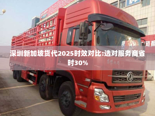 深圳新加坡货代2025时效对比:选对服务商省时30% 深圳新加坡货代2025时效对比:选对服务商省时30%