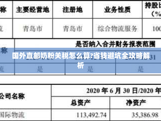 国外直邮奶粉关税怎么算?省钱避坑全攻略解析