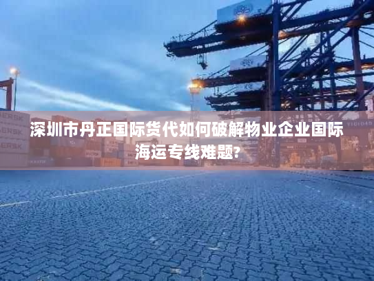 深圳市丹正国际货代如何破解物业企业国际海运专线难题?