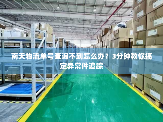 南天物流单号查询不到怎么办?3分钟教你搞定异常件追踪 南天物流单号查询不到怎么办?3分钟教你搞定异常件追踪