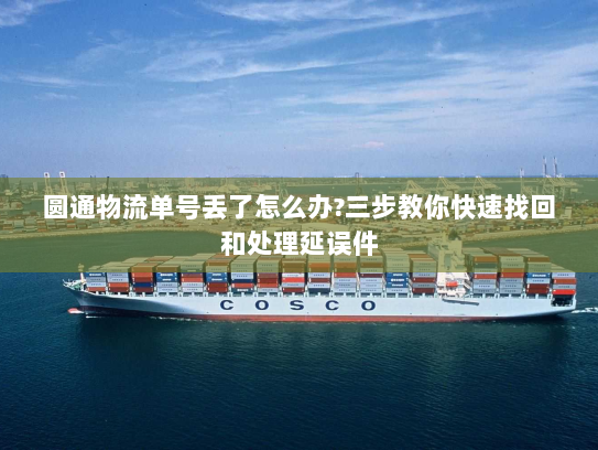 圆通物流单号丢了怎么办?三步教你快速找回和处理延误件 圆通物流单号丢了怎么办?三步教你快速找回和处理延误件