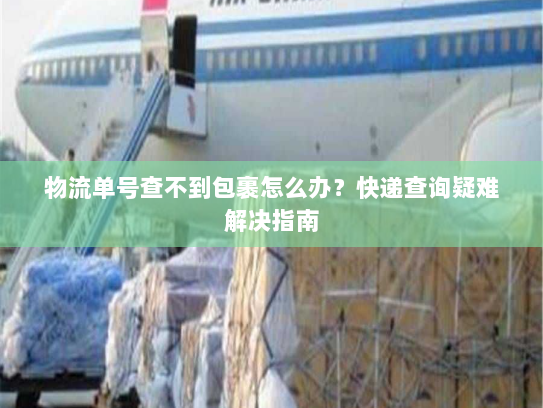 物流单号查不到包裹怎么办？快递查询疑难解决指南