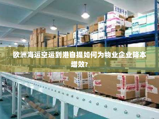 欧洲海运空运到港自提如何为物业企业降本增效?