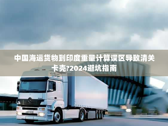 中国海运货物到印度重量计算误区导致清关卡壳?2024避坑指南