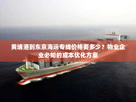 黄埔港到东京海运专线价格要多少？物业企业必知的成本优化方案