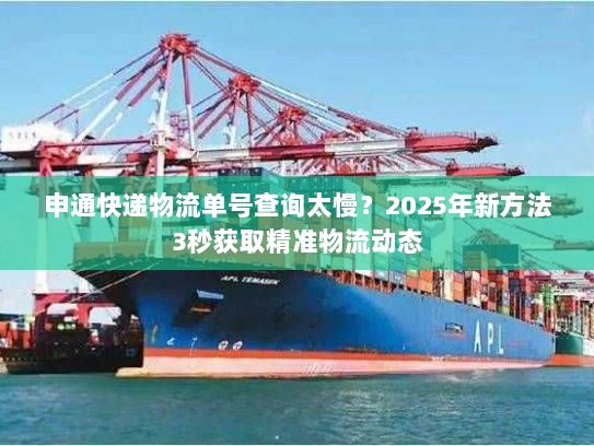 申通快递物流单号查询太慢?2025年新方法3秒获取精准物流动态 申通快递物流单号查询太慢?2025年新方法3秒获取精准物流动态
