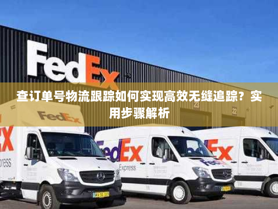 查订单号物流跟踪如何实现高效无缝追踪？实用步骤解析