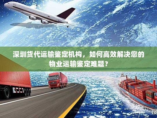 深圳货代运输鉴定机构，如何高效解决您的物业运输鉴定难题？