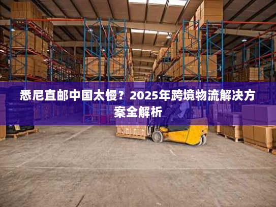 悉尼直邮中国太慢？2025年跨境物流解决方案全解析