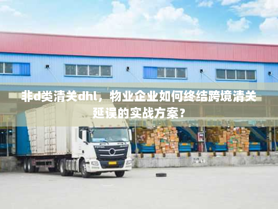 非d类清关dhl，物业企业如何终结跨境清关延误的实战方案？