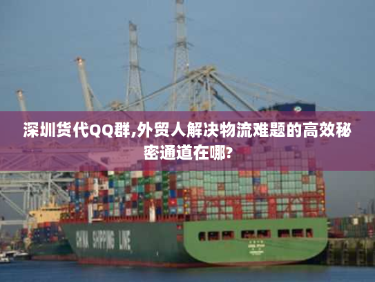 深圳货代QQ群,外贸人解决物流难题的高效秘密通道在哪? 深圳货代QQ群,外贸人解决物流难题的高效秘密通道在哪?
