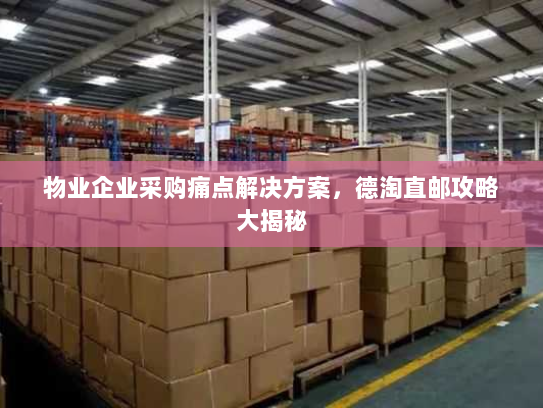 物业企业采购痛点解决方案,德淘直邮攻略大揭秘 物业企业采购痛点解决方案,德淘直邮攻略大揭秘