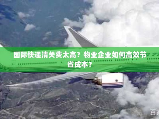 国际快递清关费太高?物业企业如何高效节省成本? 国际快递清关费太高?物业企业如何高效节省成本?