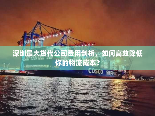 深圳最大货代公司费用剖析，如何高效降低你的物流成本？