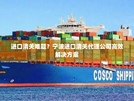 进口清关难题？宁波进口清关代理公司高效解决方案