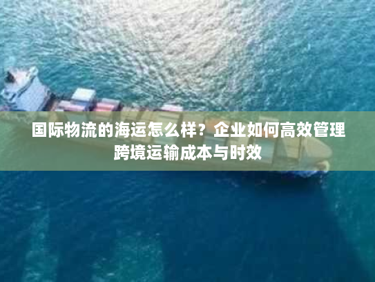 国际物流的海运怎么样?企业如何高效管理跨境运输成本与时效 国际物流的海运怎么样?企业如何高效管理跨境运输成本与时效