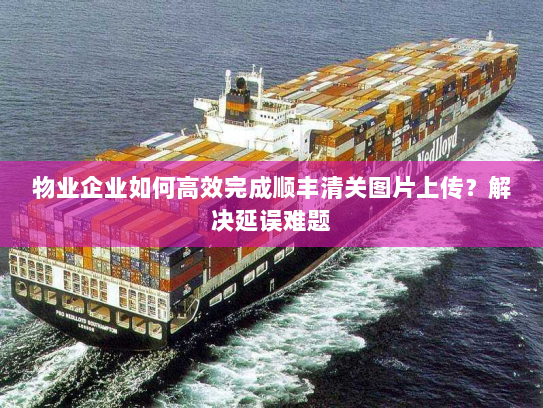 物业企业如何高效完成顺丰清关图片上传？解决延误难题