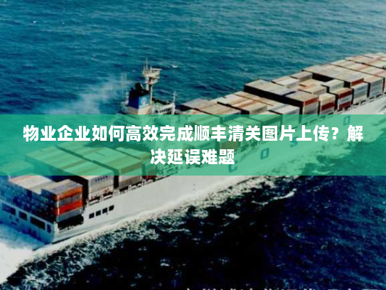 物业企业如何高效完成顺丰清关图片上传？解决延误难题