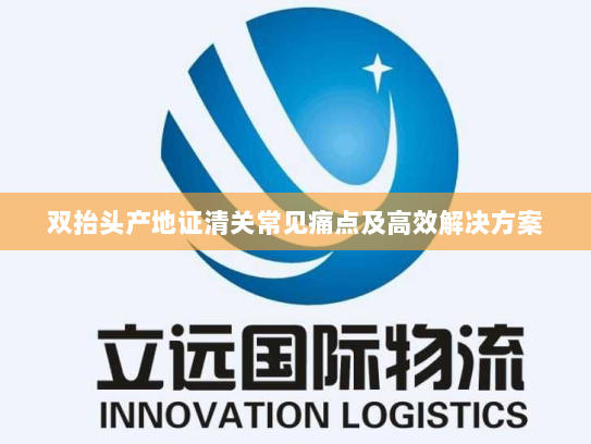双抬头产地证清关常见痛点及高效解决方案