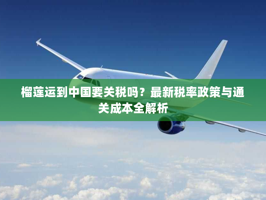 榴莲运到中国要关税吗?最新税率政策与通关成本全解析 榴莲运到中国要关税吗?最新税率政策与通关成本全解析