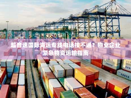 超音速国际海运专线电话接不通？物业企业紧急物资运输指南