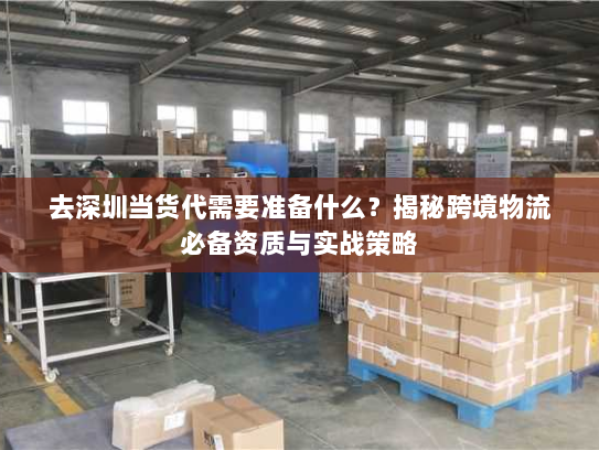 去深圳当货代需要准备什么?揭秘跨境物流必备资质与实战策略 去深圳当货代需要准备什么?揭秘跨境物流必备资质与实战策略