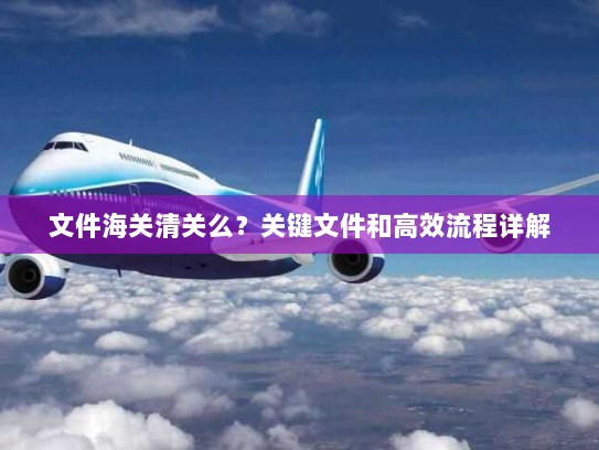 文件海关清关么？关键文件和高效流程详解