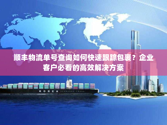 顺丰物流单号查询如何快速跟踪包裹？企业客户必看的高效解决方案