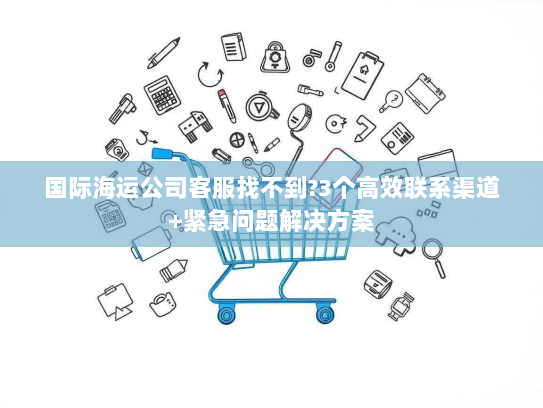 国际海运公司客服找不到?3个高效联系渠道+紧急问题解决方案
