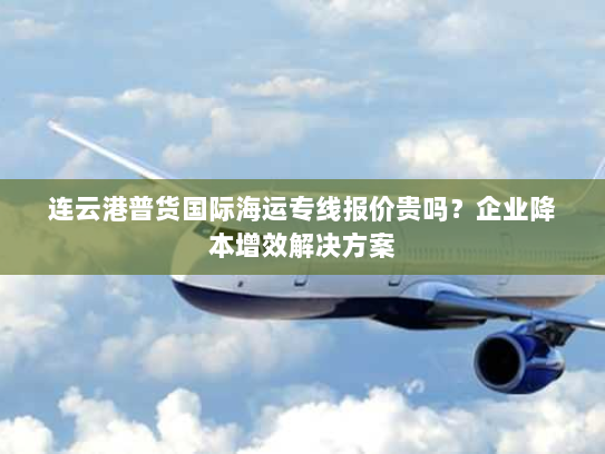 连云港普货国际海运专线报价贵吗？企业降本增效解决方案