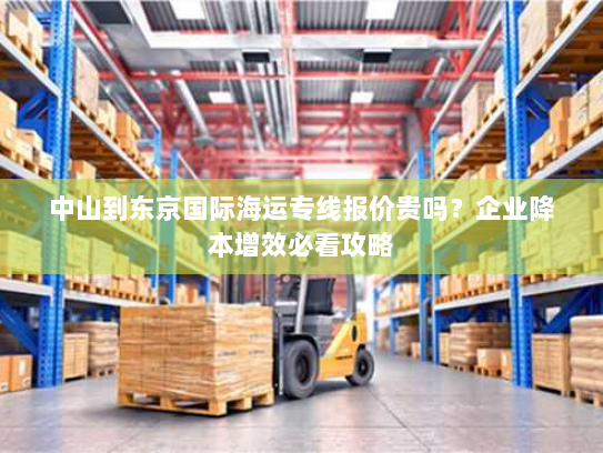 中山到东京国际海运专线报价贵吗?企业降本增效必看攻略 中山到东京国际海运专线报价贵吗?企业降本增效必看攻略