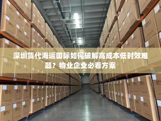 深圳货代海运国际如何破解高成本低时效难题？物业企业必看方案