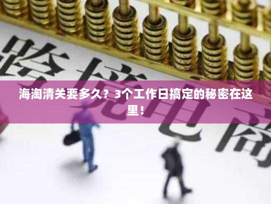 海淘清关要多久?3个工作日搞定的秘密在这里! 海淘清关要多久?3个工作日搞定的秘密在这里!