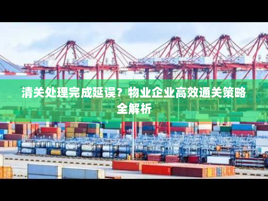 清关处理完成延误？物业企业高效通关策略全解析