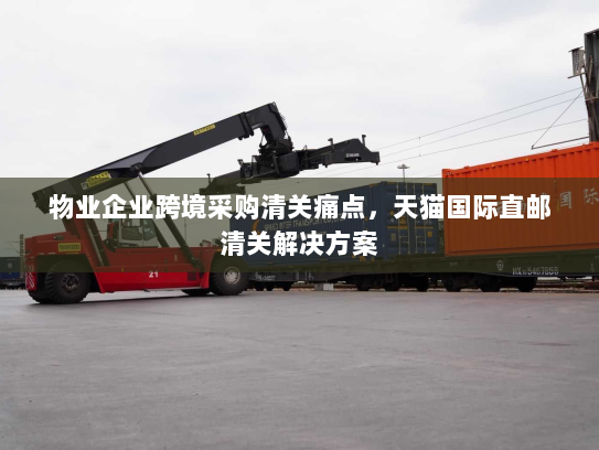 物业企业跨境采购清关痛点，天猫国际直邮清关解决方案