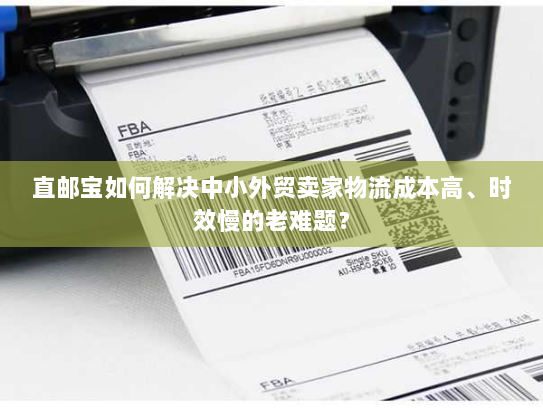 直邮宝如何解决中小外贸卖家物流成本高、时效慢的老难题？